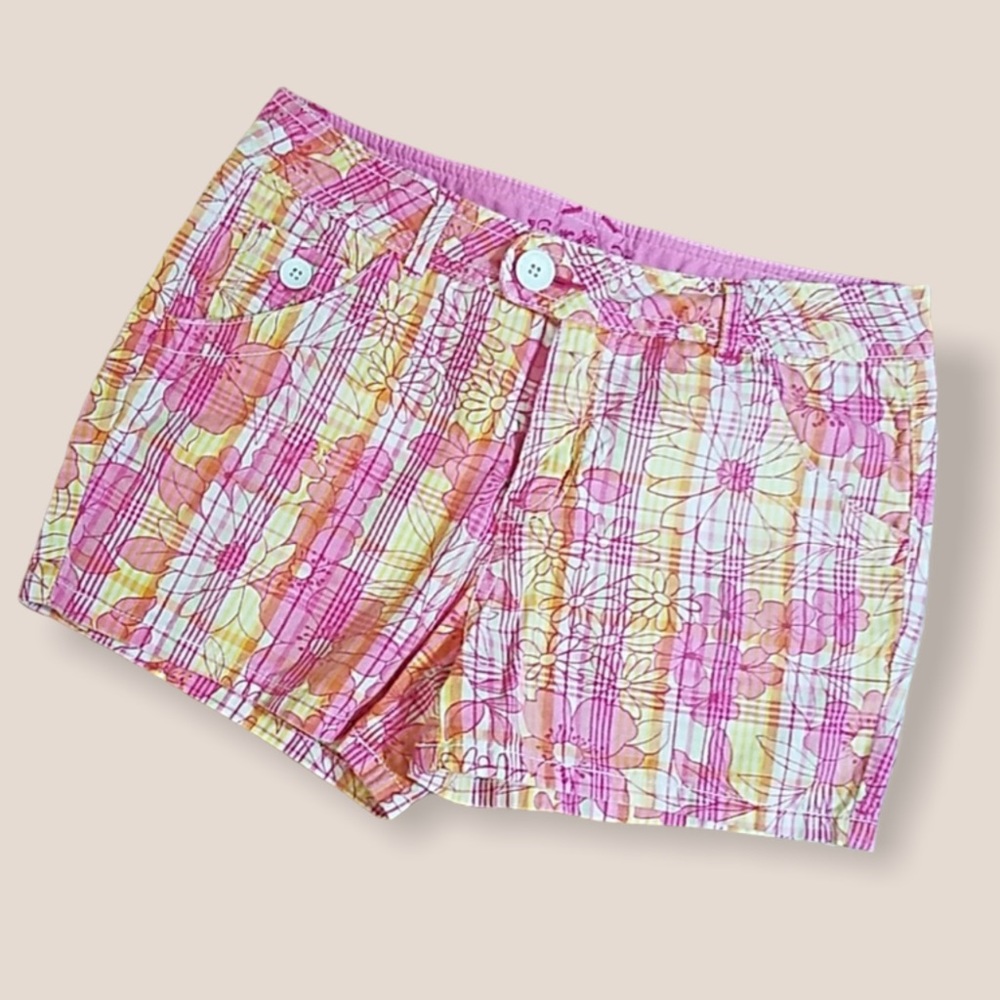 JUSTICE Floral Shorts Sz 12 Reg